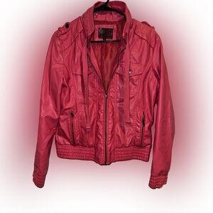 Hollyland Winter | Girls Faux Leather Coat | Size Large